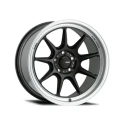 KONIG 105MB COUNTERGRAM 15X8 MATTE BLACK W/MACHINED LIP